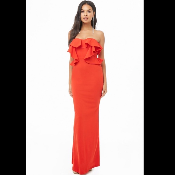 Symphony Dresses & Skirts - Symphony Fiesta Red Ruffle Gown